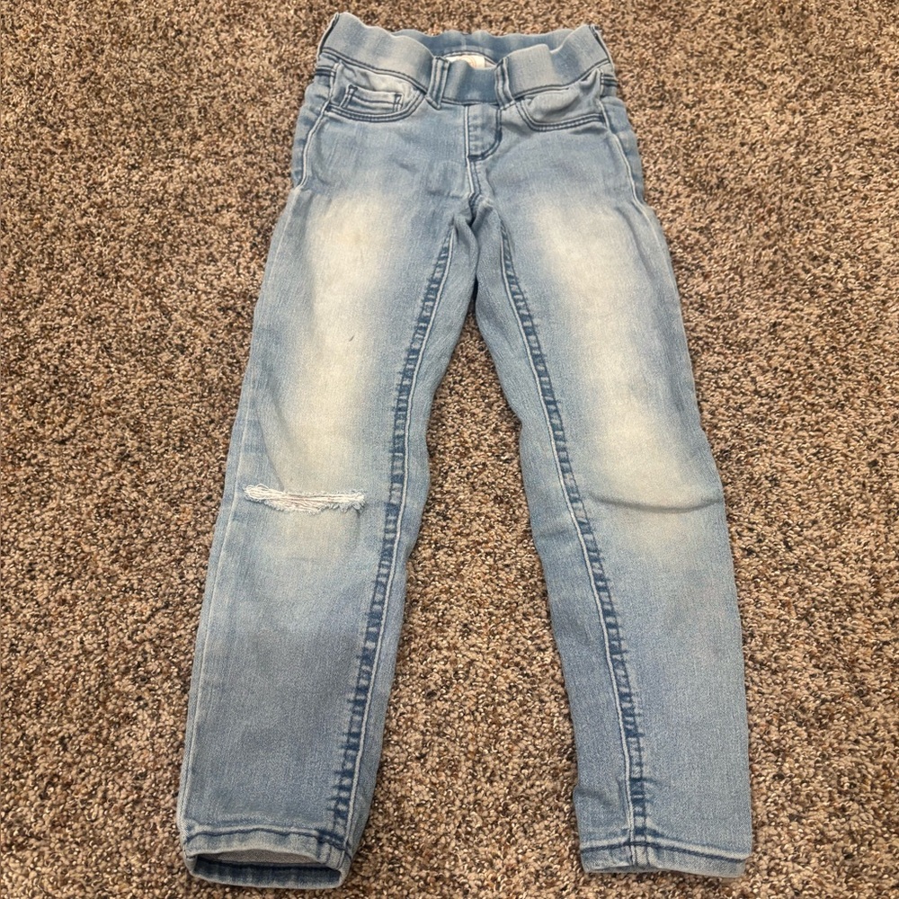 Girls kids youth size XS 4-5 lightly used Light Blue Skinny Jeans